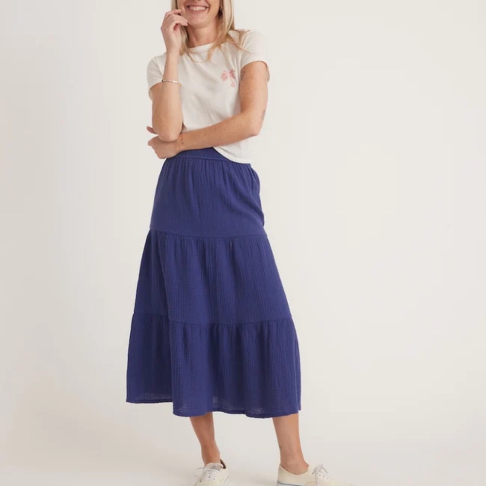 Corinne Maxi Skirt in Navy